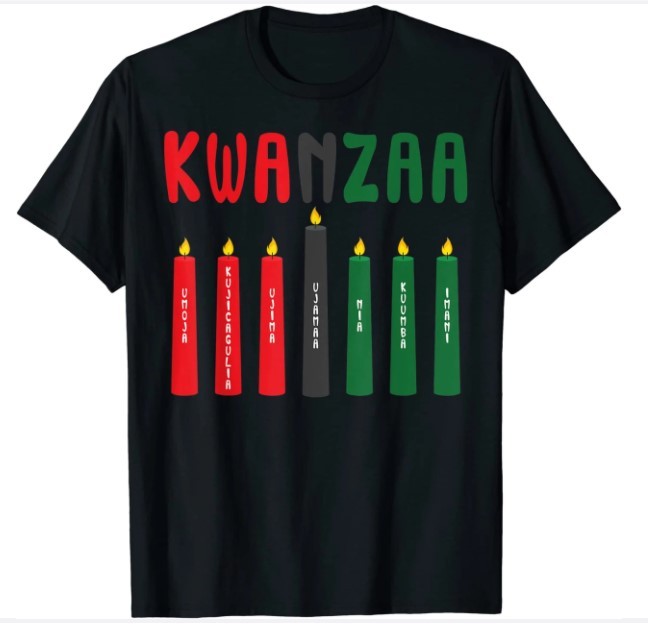 Candles 7 Principles Of Kwanzaa T-Shirt