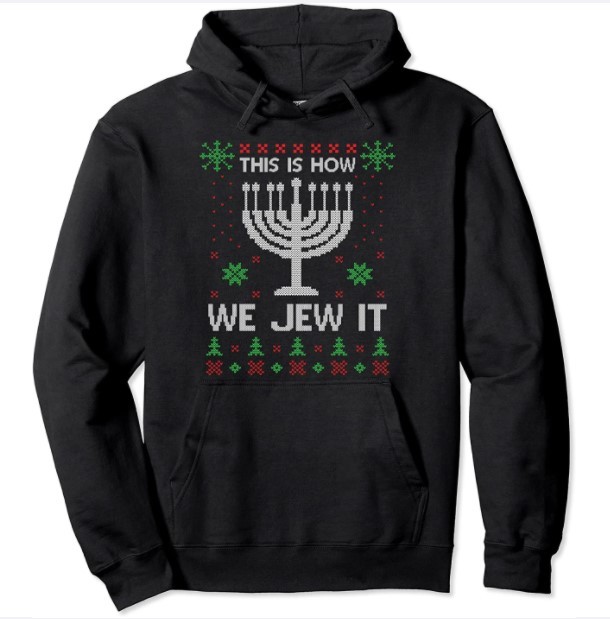 This Is How We Jew It Menorah Chanukah Jewish Hanukkah Gift Pullover Hoodie