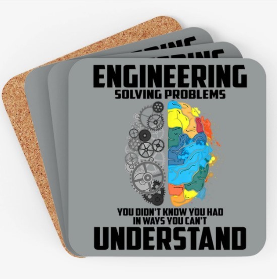 Engineering Definition Engineer Gift Coaster