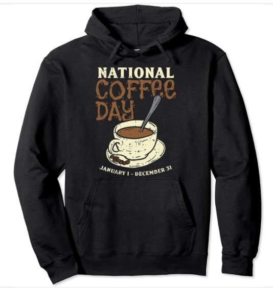 Hoodie with National Cappuccino Day style at Printerval